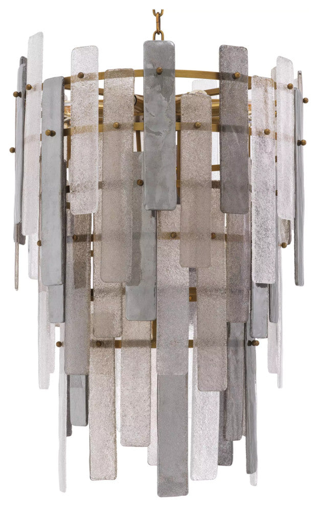 Glass Sheets Contemporary Chandelier | Eichholtz Greyson
