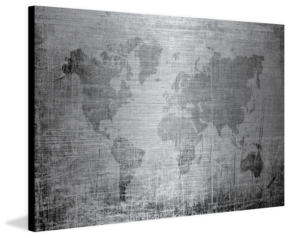 "Latitude" Print on Brushed Aluminum, 60"x40"