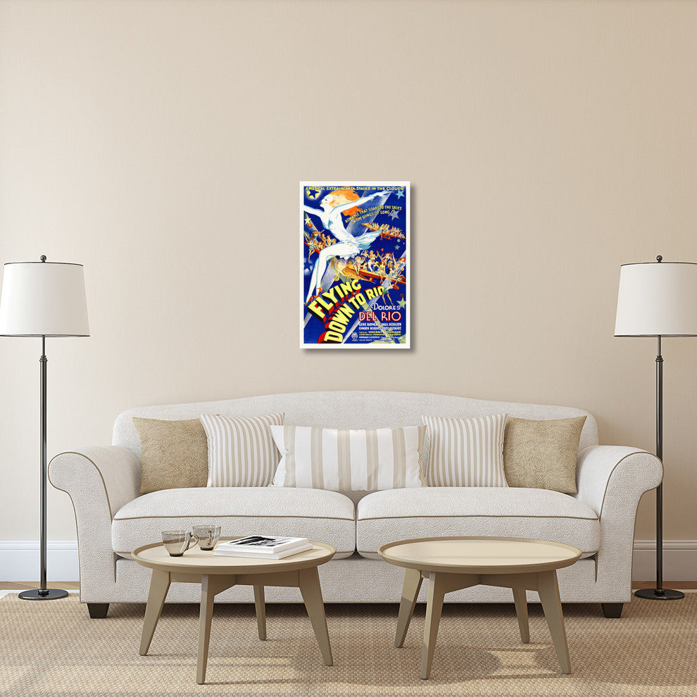 "Flying Down To Rio" Stretched Canvas Giclee by Hollywood Photo Archive, 24x36"