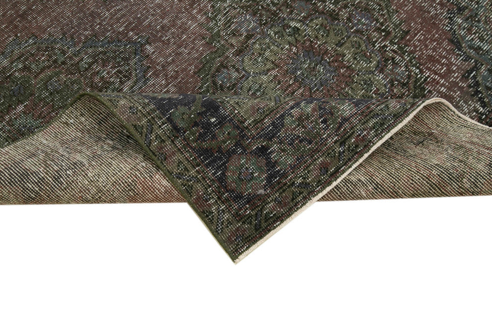 Rug N Carpet - Hand-knotted Turkish 4' 7" x 12' 4" Vintage Runner Rug