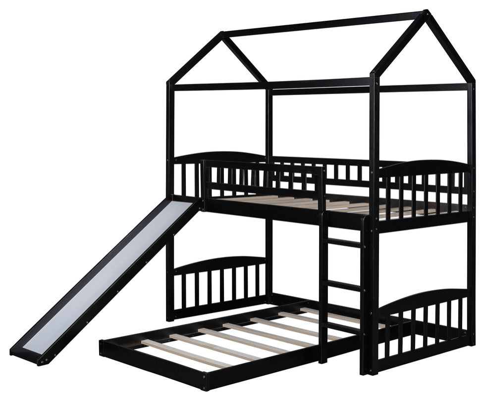 Espresso Full Over Full Contemporary Bunk Bed