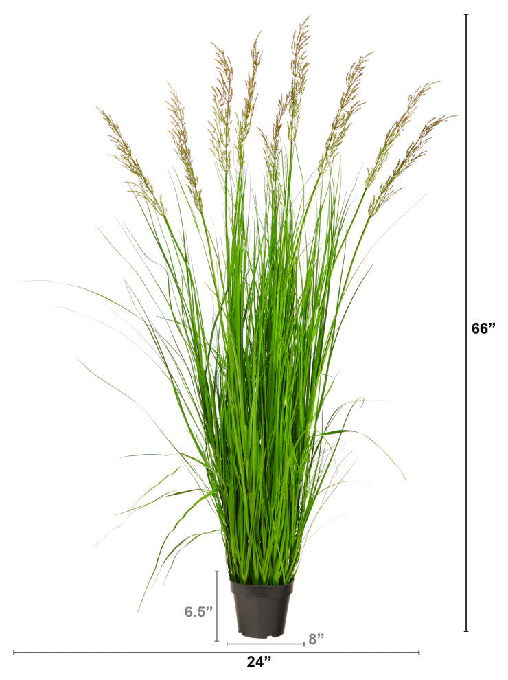 5.5' Plume Grass Artificial Plant