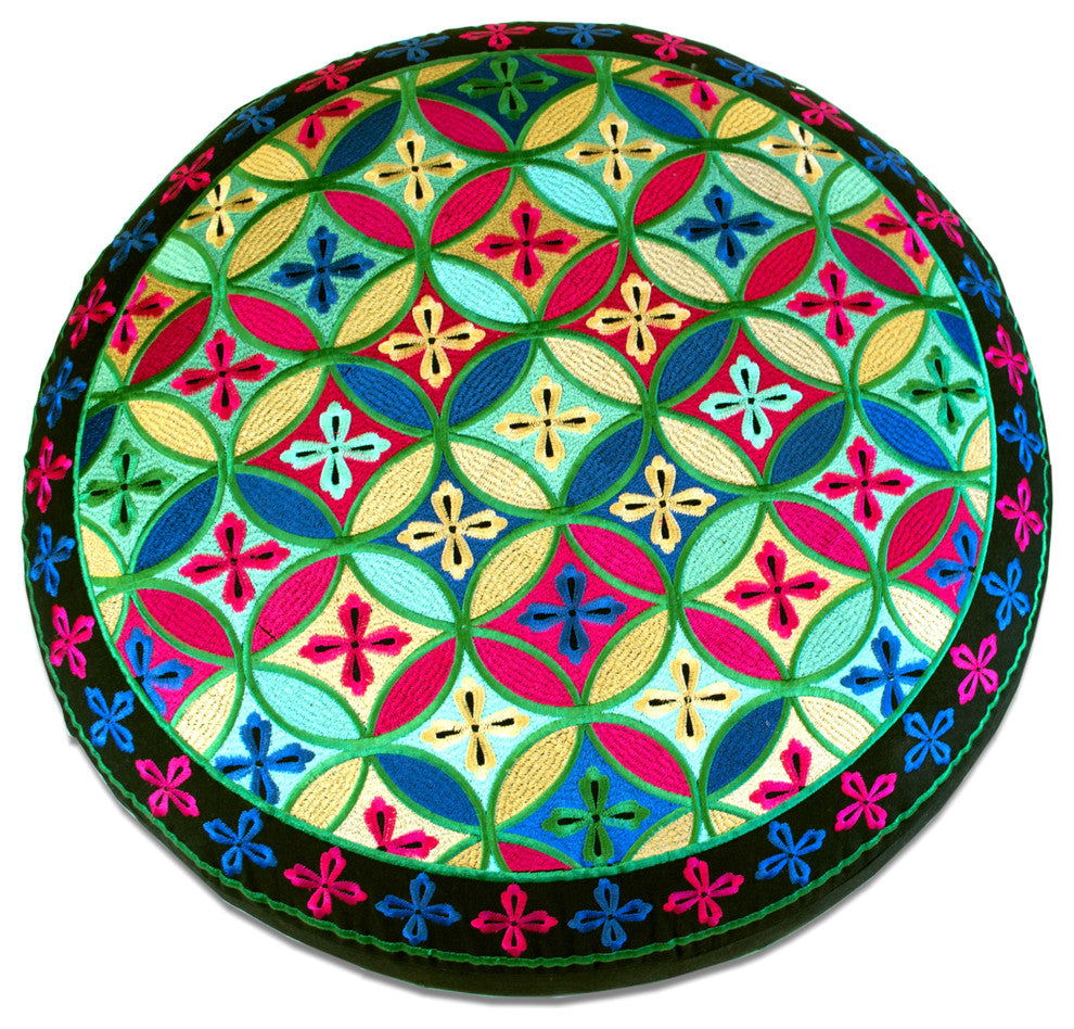 Diamond Kaleidoscope Ottoman