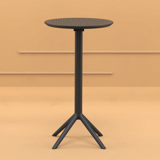 Sky Round Folding Bar Table 24" Black