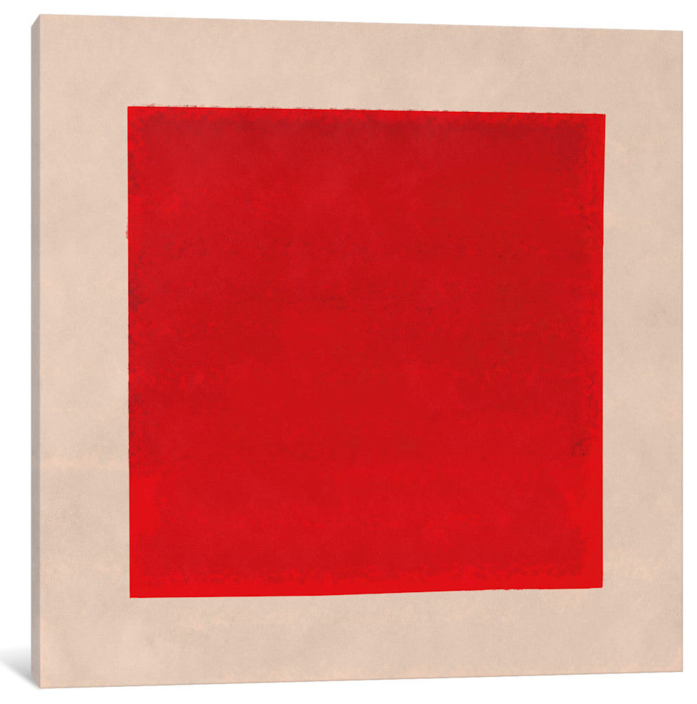 "Modern Art- Red Square Complete (After Albers)" by 5by5collective, 26x26x1.5"