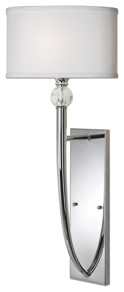 Uttermost 22493 Vanalen 1 Light Chrome Wall Sconce