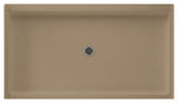Swan 60.375x34.188x5.5 Solid Surface Shower Base, Barley