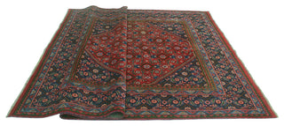 Fine Vintage Distressed Ama Red/Navy Rug, 6'7x10'4