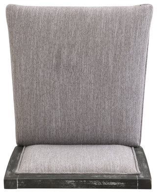 GDF Studio Retro Upholstered Barstools, Rubberwood Frame, Set of 2, Black/Gray