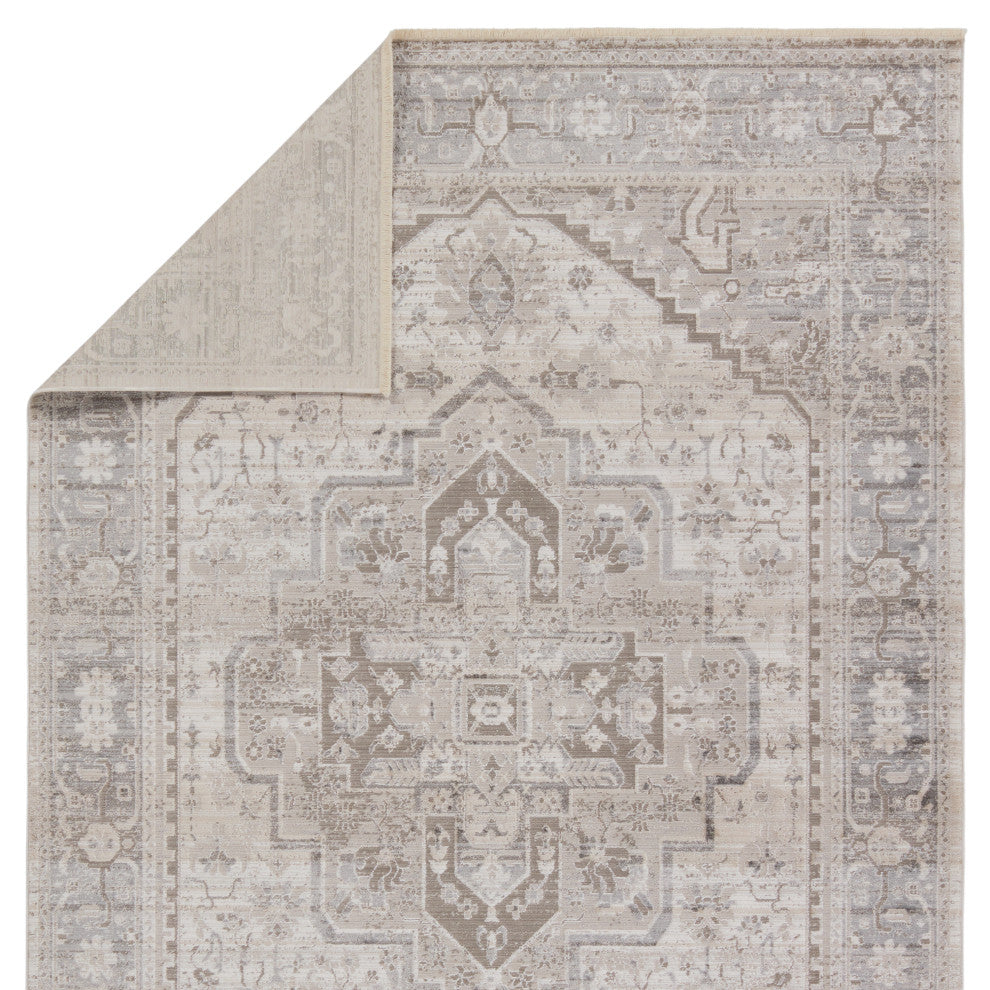 Vibe by Jaipur Living Venn Medallion Taupe/ Silver Area Rug 7'10"X10'10"