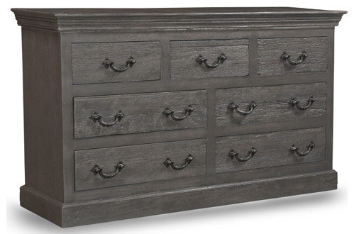 Trestle 7-Drawer Dresser, Gray