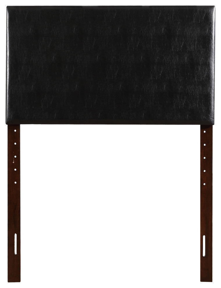 Novo Faux Leather Headboard, Black, Twin