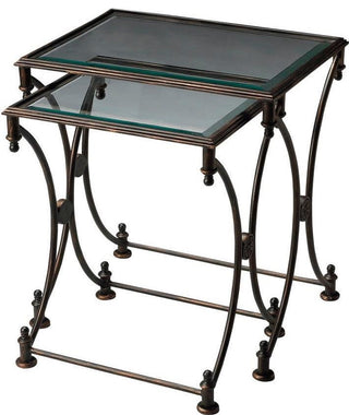Transitional Rectangle Nesting Tables Set