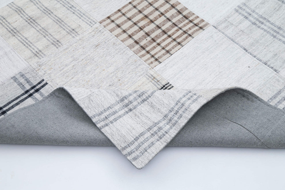 Rug N Carpet - Handmade Turkish 8' 0'' x 10' 0'' Rustic Patchwork Kilim Rug