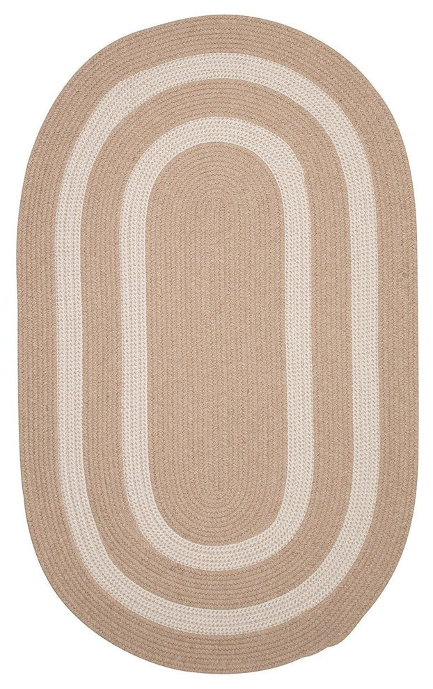 Colonial Mills Graywood GW83 Natural Bordered Area Rug, 10' Round