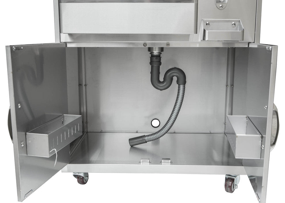 Outdoor Party Cart with Ice Bin Cooler
