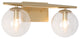 Modern Globe Bathroom Wall Light Glass Gold Dome Vanity Light