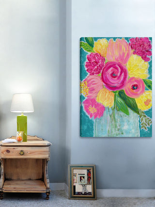 "Spring Bouquet" Painting Print on Wrapped Canvas, 40"x52"