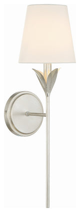 Broche 1-Light Antique Silver Wall Mount