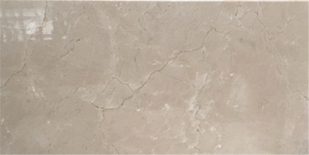 Crema Marfil Beige Marble 12x24 Tile Polished, 100 sq.ft.