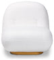 Zidane Contemporary White Boucle Upholstered Accent Chair