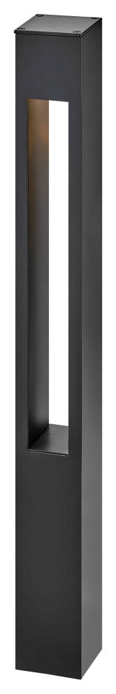 Hinkley Atlantis Square Large Bollard, Satin Black