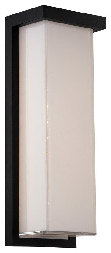 Ledge 14" LED Outdoor Wall-Light 3500K, Black