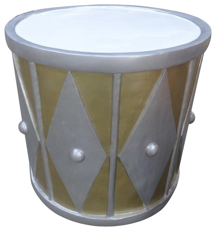 24" Gold And Silver Drum
