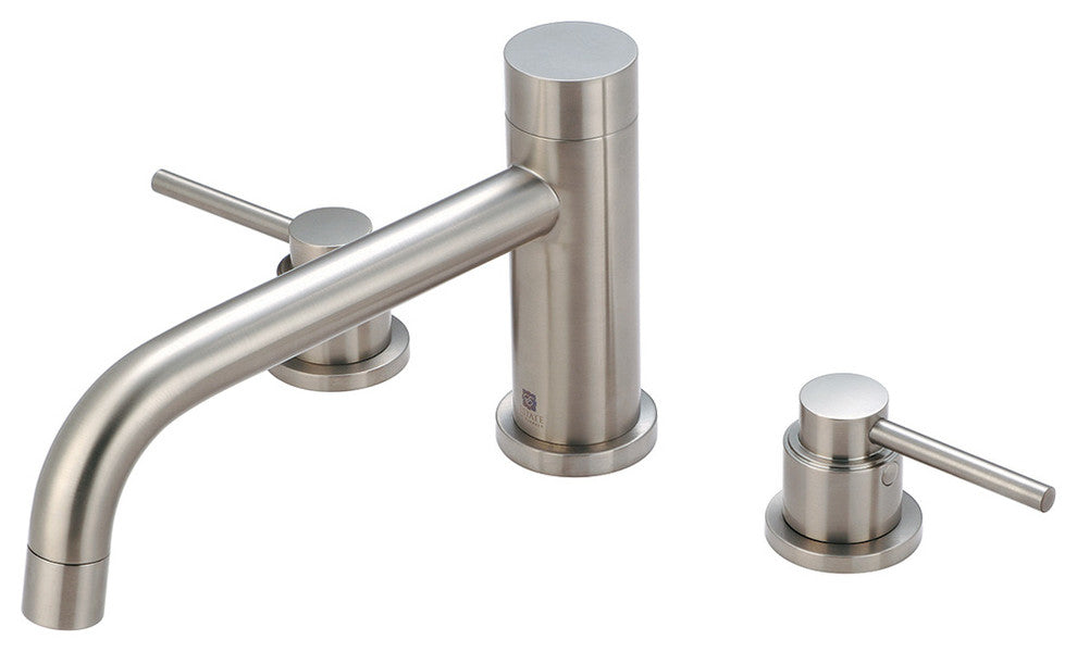 Motegi Two Handle Roman Tub Set, Pvd Brushed Nickel