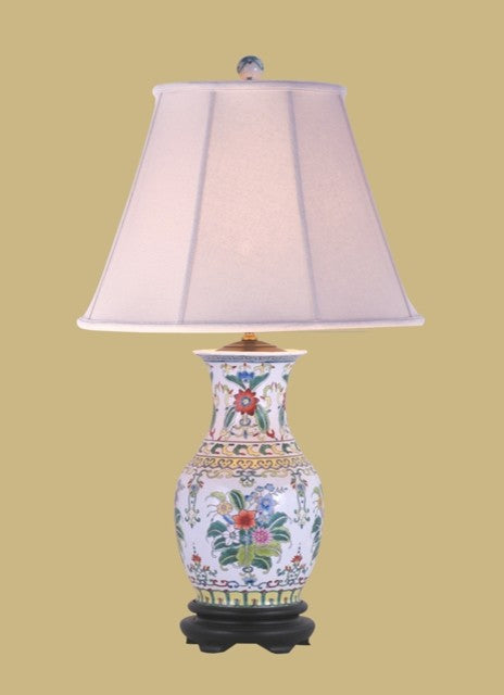 Blossom Porcelain Vase Table Lamp