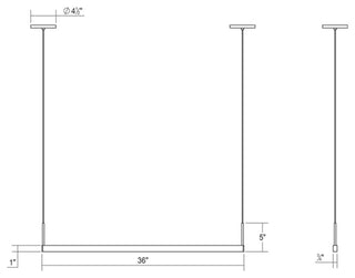 Sonneman 2818-3 Thin-Line 36"W Two Sided Integrated LED - Satin White