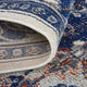 Weave & Wander Bellini Rug, Blue/Gray/Rust, 5ft-3in x 7ft-6in