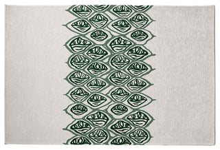 Reverse Stack Rug, Green, 4'x6'