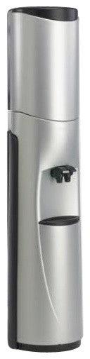 Pacifik High-Tech Water Cooler, Silver With Black Trim, Room Temp and Cold Water