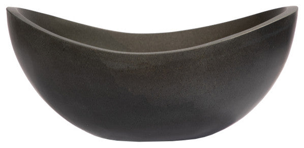 Eden Bath EB_S043LS-H Small Canoe Vessel Sink - Lava Stone