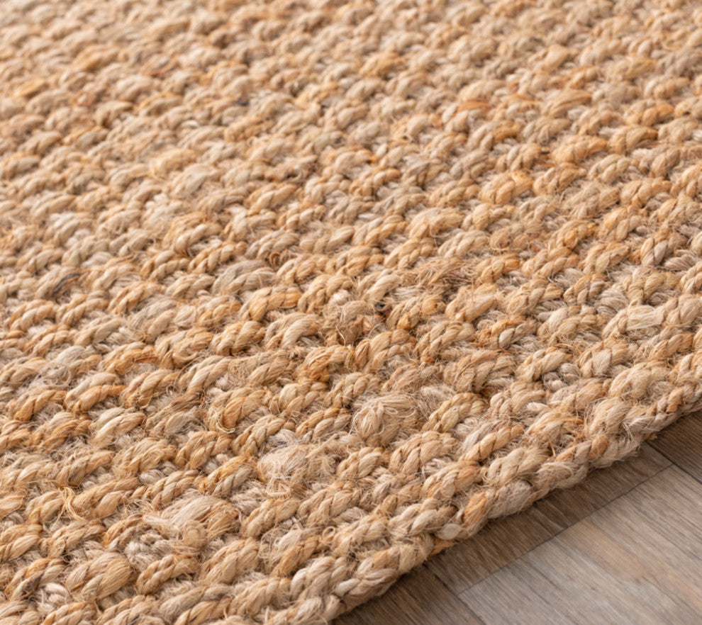 Surya Jute Woven JS-2 Natural Fiber Area Rug, Wheat, 5' x 8' Rectangle