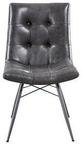 Dittnar Tufted Dining Chairs, Charcoal, Set of 4
