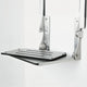 Seachrome Silhouette Comfort Shower Seats with Arms, Gray Seat, Silver Frame