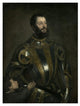 "Portrait of Alfonso d'Avalos, Marchese del Vasto, in Armor" Paper Art, 26"x34"
