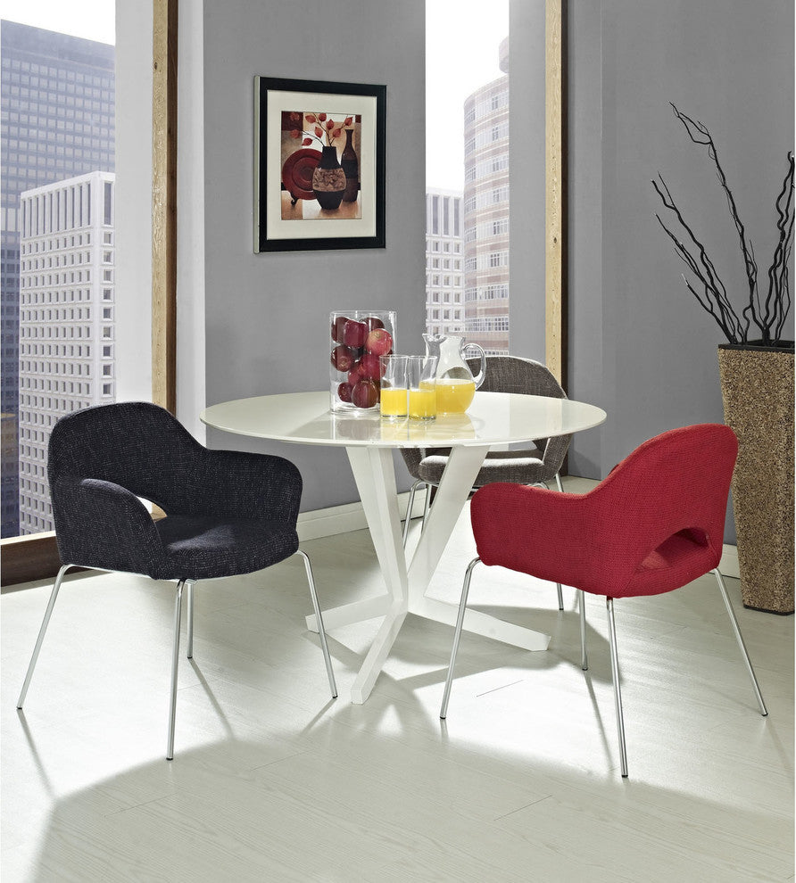 Modern Contemporary Kitchen Dining Armchair Black