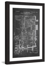 "Paper Clip 1899 Chalk" Framed Painting Print