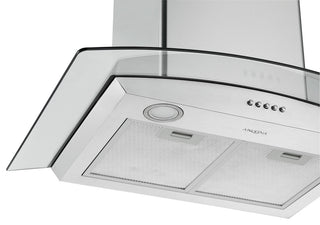 Ancona 30" Convertible Wall Mount Glass Canopy Range Hood