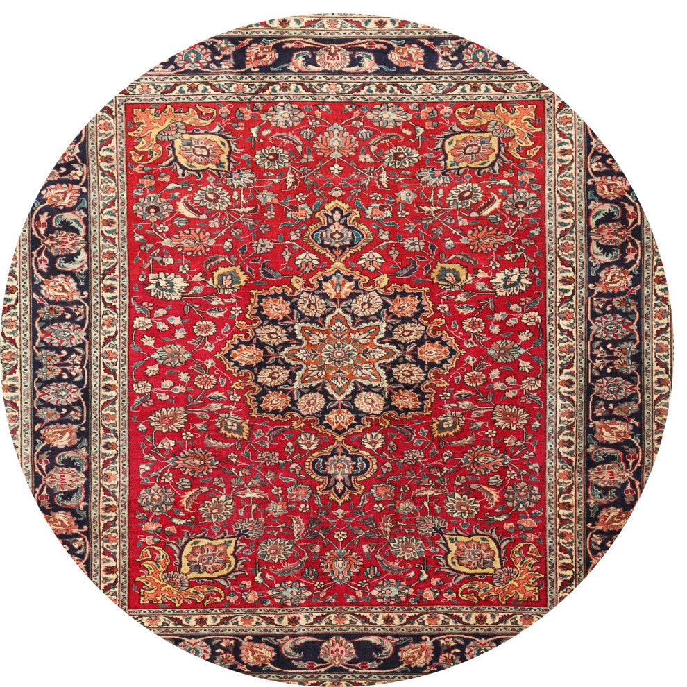 Ahgly Company Indoor Round Traditional Area Rugs, 3' Round