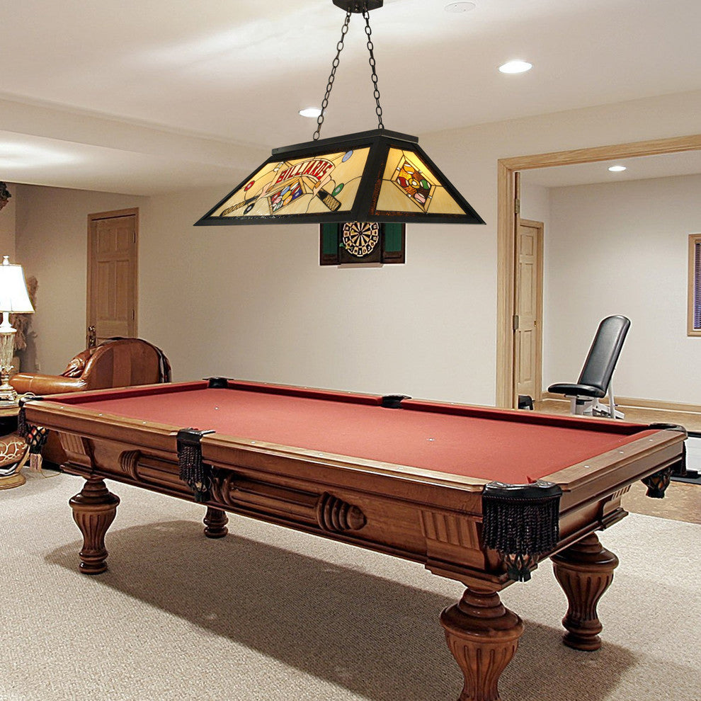 Springdale 4 Light Billards Island Hanging Fixture, Antique Bronze