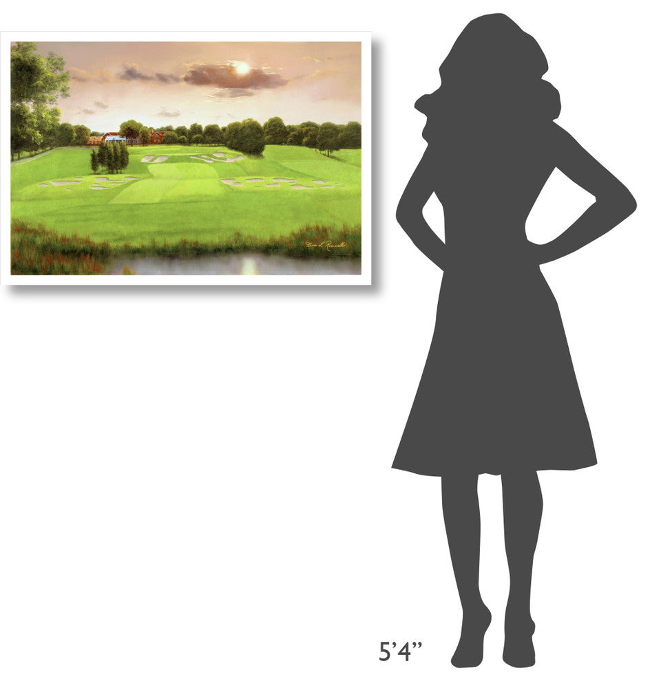 "Bethpage Black" Digital Paper Print by Diane Romanello, 38"x26"