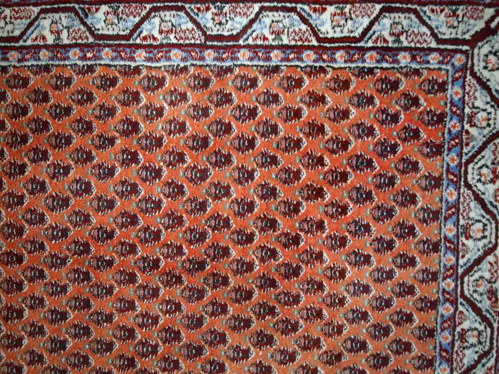 Handmade Vintage Indian Seraband Rug, 3'x6.3', 94cmx194cm 1980s