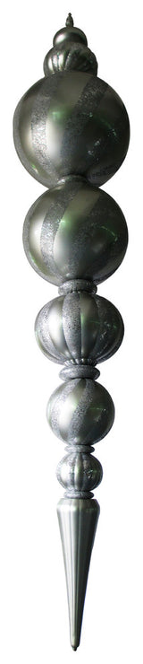 125" Jumbo Finial Ornament  Silver