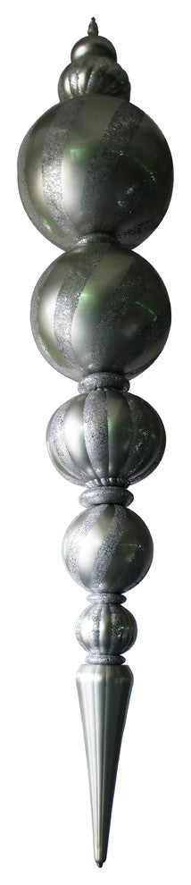 125" Jumbo Finial Ornament  Silver