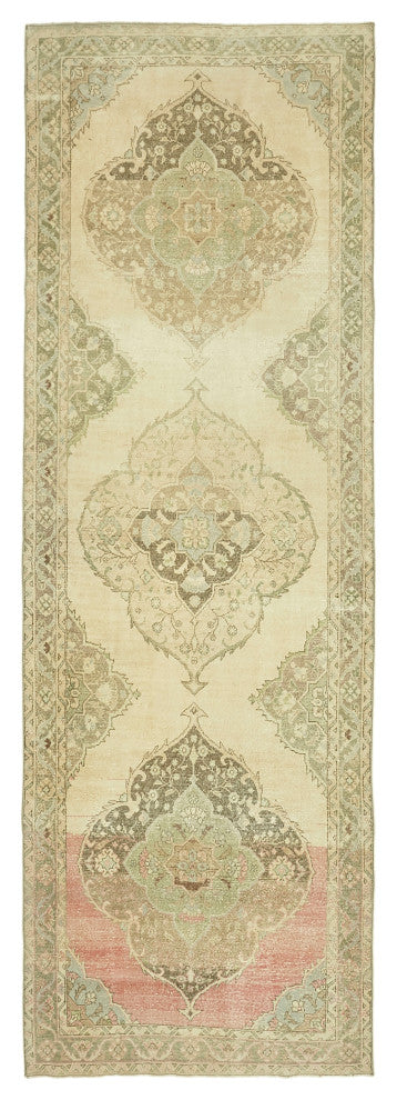 Rug N Carpet - Handwoven Turkish 4' 10" x 13' 5" Contemporary Runner Rug