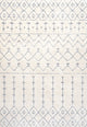 Pia Moroccan Trellis Plush Carved Cream/Gray 8'x10' Area Rug